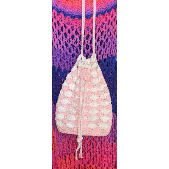 Handmade Crochet Pouch Bag - Picture 3 of 3